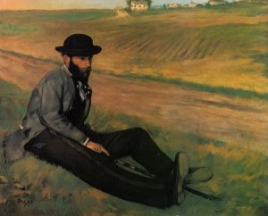 Eugene Manet by Edgar Degas Oil Painting Reproduction