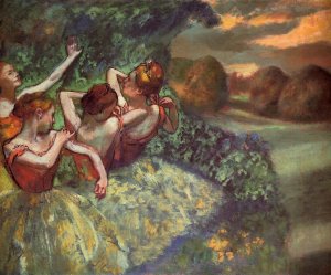 Four Dancers by Edgar Degas Oil Painting Reproduction