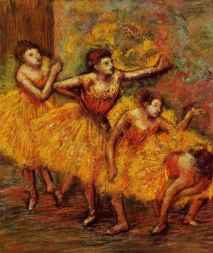 Four Dancers also known as Quatre Danseuses by Edgar Degas Oil Painting Reproduction
