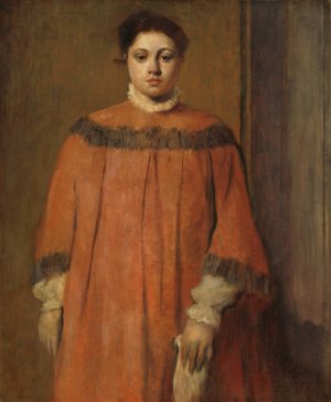 Girl in Red by Edgar Degas Oil Painting Reproduction