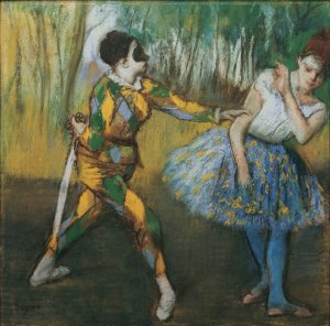 Harlekin Und Colombine by Edgar Degas Oil Painting Reproduction