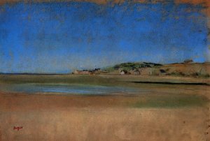 Houses by the Seaside by Edgar Degas Oil Painting Reproduction