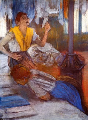 In a Laundry by Oil Painting Reproduction