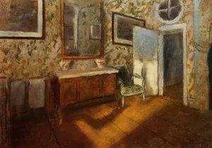 Interior at Menil-Hubert by Edgar Degas - Hand-Painted Oil Painting Reproduction