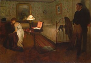 Interior by Edgar Degas Oil Painting Reproduction