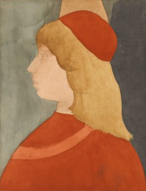 Jeune Homme, Vu De Profil; Copie D'apres 'les Funerailles De St. Baernardin'De Pinturicchio by Edgar Degas Oil Painting Reproduction