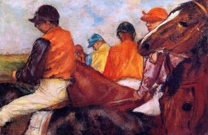 Jockeys II by Edgar Degas Oil Painting Reproduction