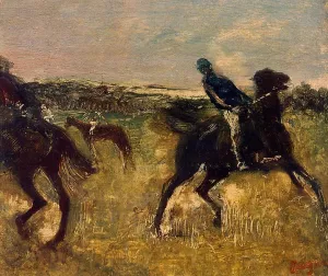 Jockeys by Edgar Degas - Hand-Painted Oil Painting Reproduction