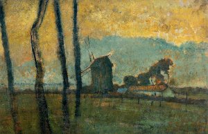 Landscape at Valery-sur-Somme by Edgar Degas Oil Painting Reproduction
