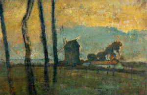 Landscape at Valery-sur-Somme by Oil Painting Reproduction