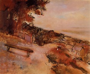 Landscape by the Sea by Edgar Degas Oil Painting Reproduction