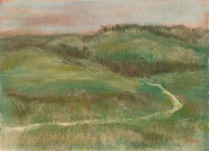 Landscape by Edgar Degas Oil Painting Reproduction