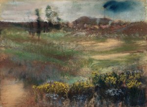 Landscape with Smokestacks by Edgar Degas Oil Painting Reproduction