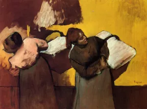 Laundress Carrying Linen by Edgar Degas - Hand-Painted Oil Painting Reproduction