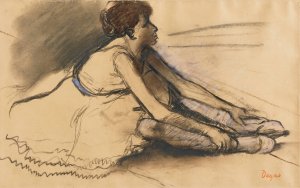 Main Product Photo of Le Repos De La Danseuse Painting by Edgar Degas