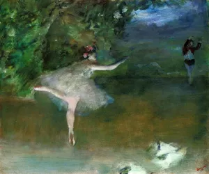 Les Pointes by Edgar Degas - Hand-Painted Oil Painting Reproduction