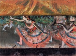 Lowering the Curtain by Edgar Degas Oil Painting Reproduction