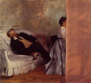Main Product Photo of M. and Mme Edouard Manet Painting by Edgar Degas