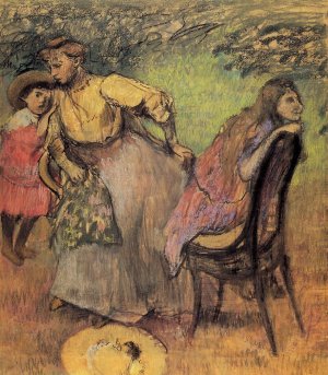 Madame Alexis Rouart and Her Children by Edgar Degas Oil Painting Reproduction