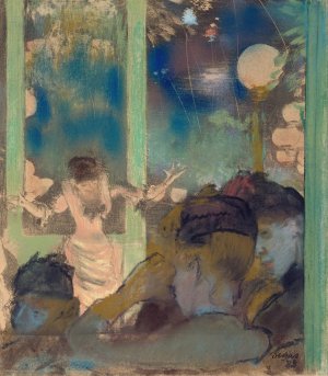 Mademoiselle Becat at the Cafe des Ambassadeurs by Edgar Degas Oil Painting Reproduction
