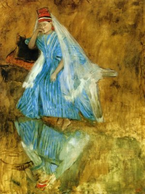 Mademoiselle Fiocre in the Ballet The Source Study by Edgar Degas Oil Painting Reproduction