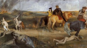 Midieval War Scene by Edgar Degas Oil Painting Reproduction