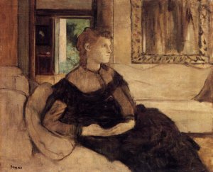 Main Product Photo of Mme Theodore Gobillard, nee Yves Morisot Painting by Edgar Degas