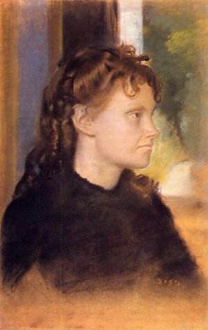 Mme. Theodore Gobillard, nee Yves Morisot by Edgar Degas Oil Painting Reproduction