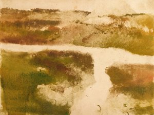 Mountain Landscape by Edgar Degas Oil Painting Reproduction
