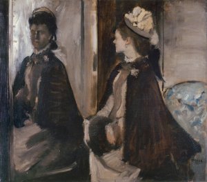 Mrs Jeantaud In The Mirror by Edgar Degas Oil Painting Reproduction