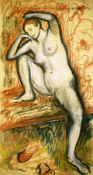 Nude Study of a Dancer by Edgar Degas Oil Painting Reproduction
