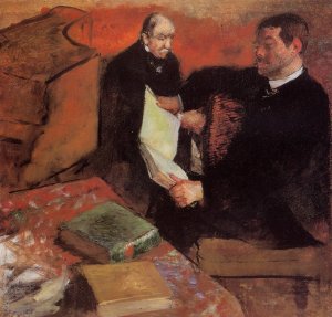 Pagan and Degas' Father by Edgar Degas Oil Painting Reproduction