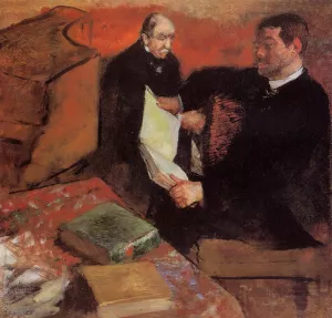 Pagan and Degas' Father by Edgar Degas Oil Painting Reproduction