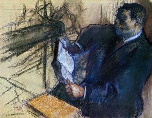 Pagans and Degas's Father by Edgar Degas Oil Painting Reproduction