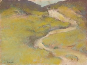 Pathway in a Field by Edgar Degas Oil Painting Reproduction