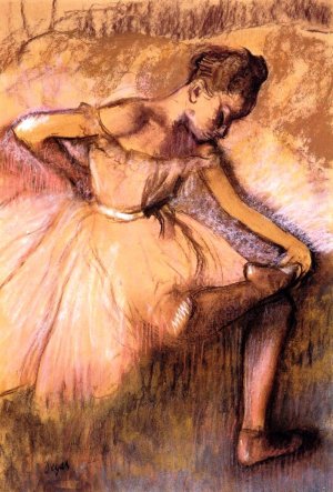 Pink Dancer II by Edgar Degas Oil Painting Reproduction