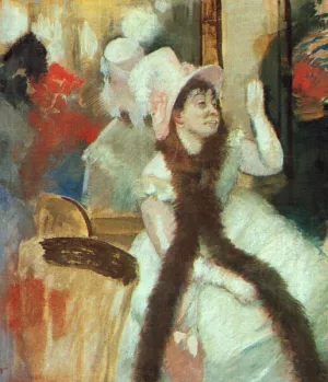 Portrait After a Costume Ball by Edgar Degas - Hand-Painted Oil Painting Reproduction