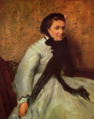 Portrait of a Lady in Grey by Edgar Degas Oil Painting Reproduction