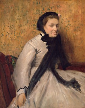 Portrait of a Woman in Gray by Edgar Degas Oil Painting Reproduction