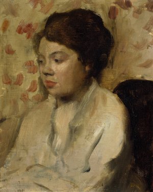 Portrait of a Young Woman by Edgar Degas Oil Painting Reproduction