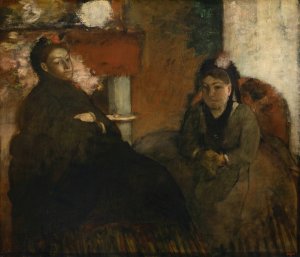 Portrait of Mme. Lisle and Mme Loubens by Edgar Degas Oil Painting Reproduction
