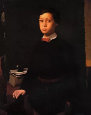 Portrait of Rene De Gas by Edgar Degas - Hand-Painted Oil Painting Reproduction