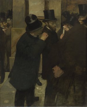 Portraits at the Stock Exchange by Edgar Degas Oil Painting Reproduction