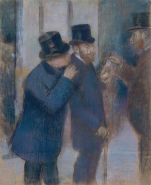 Portraits at the Stock Exchange by Edgar Degas Oil Painting Reproduction