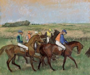 Main Product Photo of Races Painting by Edgar Degas