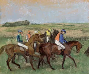 Races by Edgar Degas - Hand-Painted Oil Painting Reproduction