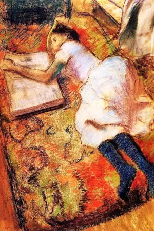 Reading by Oil Painting Reproduction