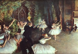 Main Product Photo of Rehearsal on the Stage Painting by Edgar Degas