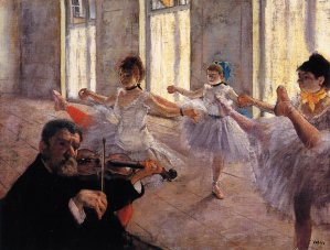 Main Product Photo of Rehearsal Painting by Edgar Degas