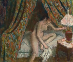 Retiring by Edgar Degas Oil Painting Reproduction